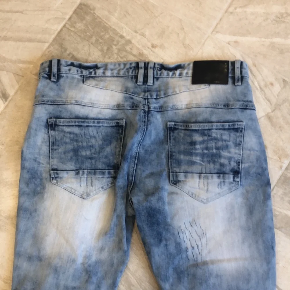 Smoke Rise Vintage 38W 34 L faded distressed jeans - Picture 6 of 10